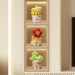 拒绝焦虑周边摆件治愈系客厅高颜值酒柜趣味电视柜装饰品乔迁礼物