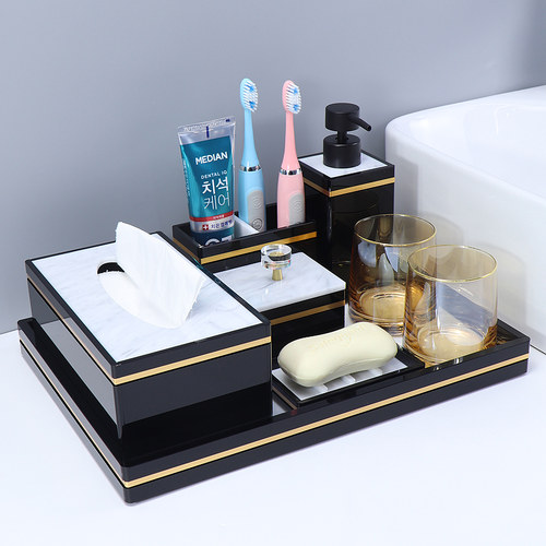 卫浴五件套洗漱洗漱台托盘套装