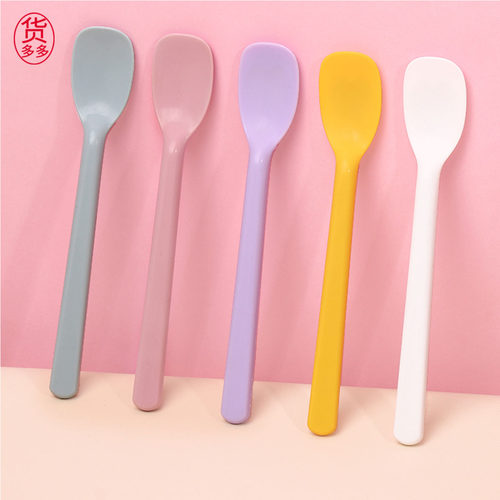 食品级软硅胶勺子平勺设计易喂食