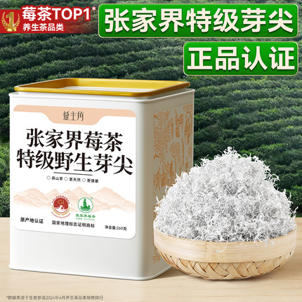 莓茶张家界特级野生芽尖霉茶龙须官方旗舰店梅茶永顺正宗土家藤茶