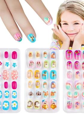 Children Press on Nails*24Pcs Fake Nails Tips for Kids Acry