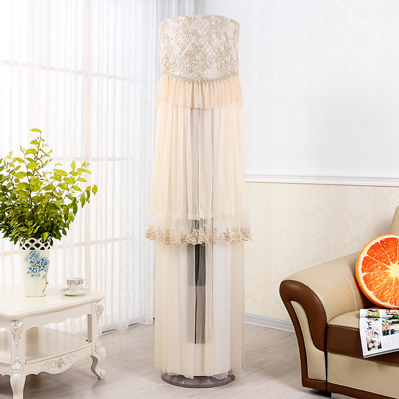 圆柱空调罩柜机圆形防尘罩格力开机不取立式美的柜式蕾丝I酷I铂3p