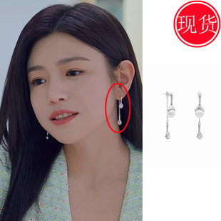 狙击蝴蝶岑矜陈妍希同款耳环耳饰长款气质防过敏2025日韩新款