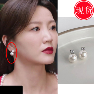 巨塔之后宣萱董一妍陈桢怡王启心同款耳环耳钉小巧珠子2025新款