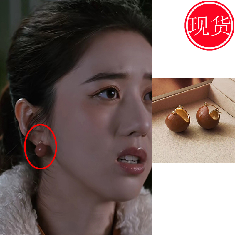 他为什么依然单身朱珠顾叶李凯馨夏小满同款耳环耳饰几何高级新款