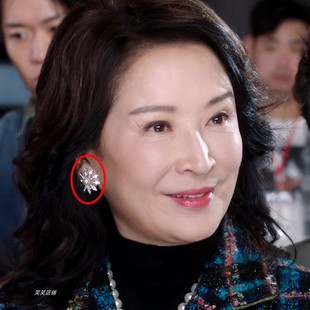新闻女王文慧心佘诗曼同款耳环耳钉气质港风高级防过敏2023新款