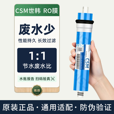 CSM世韩家用反渗透RO膜净水器滤芯1812型3012型3013型50-600G膜