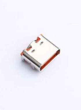 MC-1017ACP16 USB连接器 USB TYPE C 16PIN单排7.35橙色 SMD