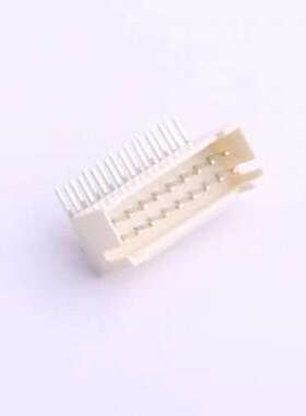 HX20028-18WAP 线对板针座 2x9P 间距:2mm 弯插 米黄 弯插,P=2mm