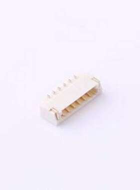 M0800RS-06-GN 线对板针座 1x6P 间距:0.8mm 卧贴 SMD,P=0.8mm,卧