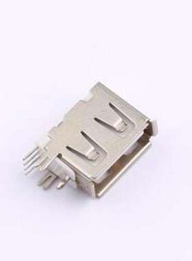 XDBF-0424-11 USB连接器 侧插板 USB 2.0AF 短体卷边10MM长 插件