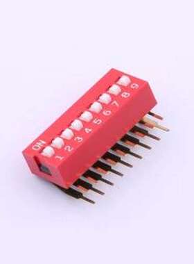 SMWA-09R-TP 拨码开关 间距2.54mm 9位拨码开关