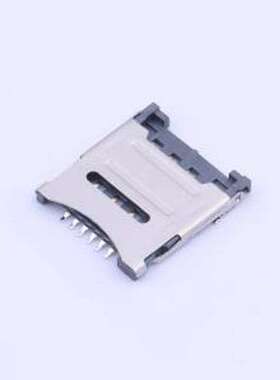 XKNANO-1308 SIM卡连接器 翻盖式 MicroSIM卡 卡座 SMD