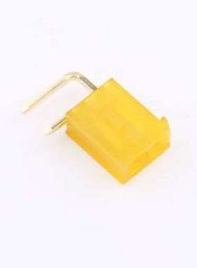 DLL-5569-2AW-GOLD-YE 线对板针座 2x1P 间距:4.2mm 弯插 弯插,P=