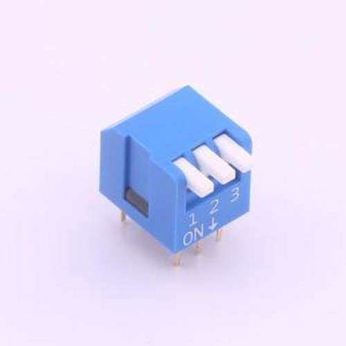 DPL-03BLP 拨码开关 间距2.54mm 琴键 3位拨码开关 插件