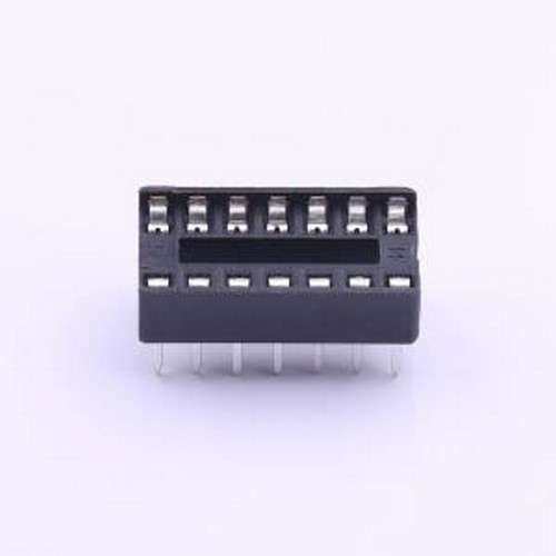 DS1009-14AT1NX-0A2 IC/晶体管插座 间距2.54mm P数:14P DIP-14