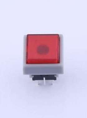 K6-6133D04-N1 轻触开关 绿色无锁带灯开关 插件