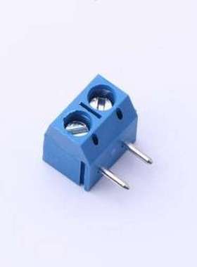 MX301R-5.0-02P-BU01-Cu-Y-A 螺钉式接线端子 5mm 1x2P 排数:1 每