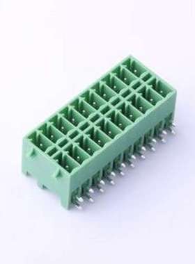 KF2EDGKRG-3.5-2*10P 插拔式接线端子 3.5mm 弯插,P=3.5mm