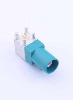 XK07WMZ RF射频同轴连接器 FAKRA连接器,公头卧式板端,水蓝色 水