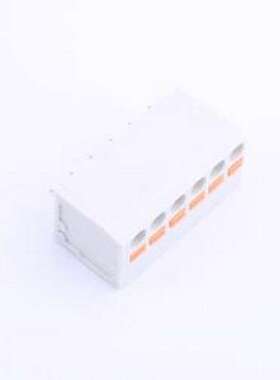 KF239-5.0-6P 弹簧式接线端子 1x6P 5mm 每排P数:6 排数:1 插件,P