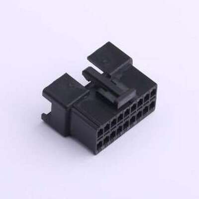 HX25023-2x9R 胶壳(线对板/线对线) 2.5mm 2x9P 黑色 P=2.5mm