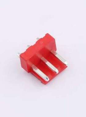 WF-1A396A3P-R 线对板针座 间距2.0mm 直插 红色 1x3P 插件,P=3.9