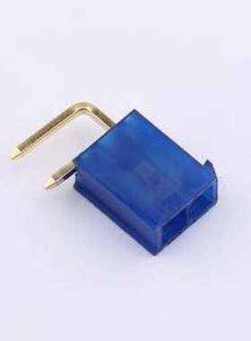 DLL-5569-2AW-GOLD-BL 线对板针座 2x1P 间距:4.2mm 弯插 弯插,P=