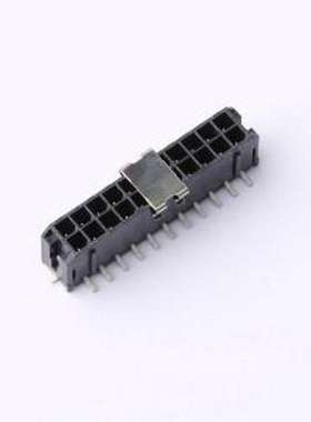 HC-MX3.0-2*11ALT-05 线对板针座 2x11P 间距:3mm 立贴 黑色 SMD,