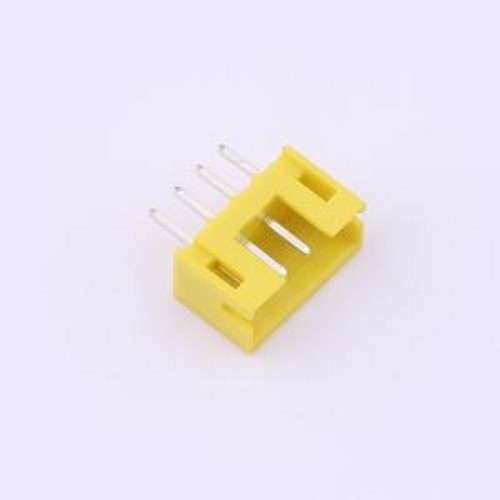 WF-1A200A4P-Y 线对板针座 间距2.0mm 直插 黄色 1x4P 插件,P=2mm
