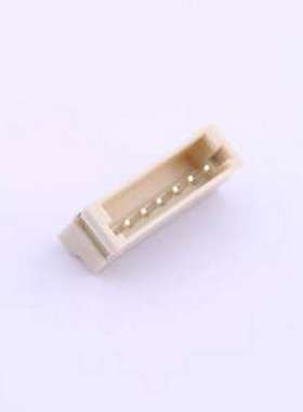 HX15001-6AWB 线对板针座 1x6P 间距:1.5mm 卧贴 SMD,P=1.5mm,卧
