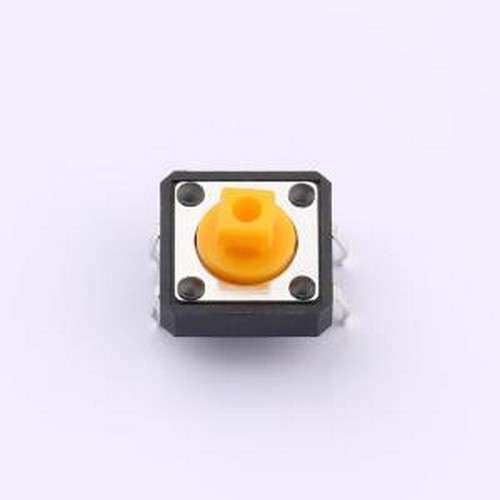 HX B3F-4055-Y 轻触开关 12*12*7.3mm 直插 轻触开关 DIP,12x12mm