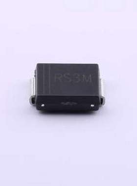 RS3MCG 快恢复/高效率二极管 电压:1kV 电流:3A SMC