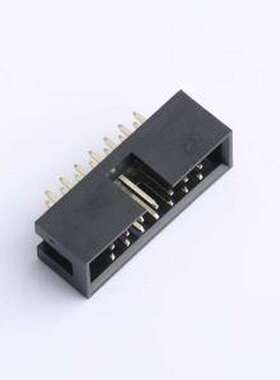 XDFH-0254-2*7P IDC刺破式连接器(牛角/简牛) 镀2U全金品质简牛插