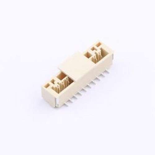 XY-GH1.25-10A51 线对板针座 间距:1.25mm 1x10P 立贴 带扣 SMD,P