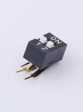 YDB02HG1 拨码开关 2位弯脚90度直插红色拨码开关