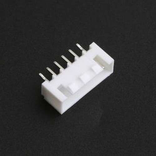 TJC3B-6A-K 线对板针座 1x6P 间距:2.5mm 直插 插件,P=2.5mm