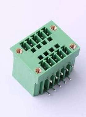 DB2ERHM-3.81-2*5P-GN 插拔式接线端子 螺丝固定 弯插,P=3.81mm