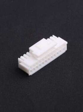 HX20028-24Y 胶壳(线对板/线对线) 2x12P 2mm 白色 P=2mm