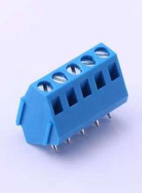 DB103-5.0-5P-BU-S 螺钉式接线端子 5mm 1x5P 排数:1 每排P数:5