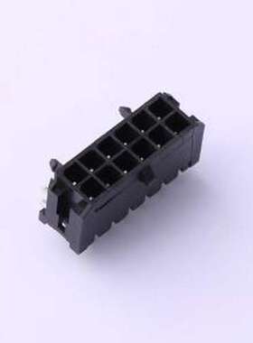 X3025WR-2x06-46SN 线对板针座 2x6P 间距:3mm 弯插 弯插,P=3mm