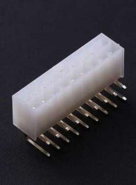 C4255WR-2X09P 线对板针座 2x9P 间距:4.2mm 弯插 白色半透明 弯