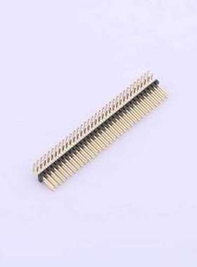 X1321WR-2x33J-C40D18 排针 2x33P 间距:1.27mm 方针 弯插,P=1.27