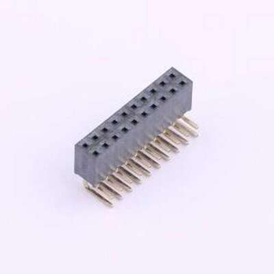 CSFB207-1002A001C1AC 排母 2x10P 间距:2mm 弯插 插件,P=2mm