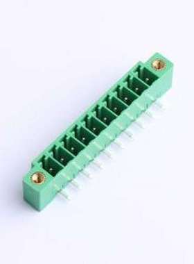 MX15EDGRM-3.81-10P-GN01-Cu-A 插拔式接线端子 3.81mm 1x10P 排