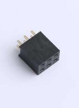 F185-1203A0ASYA3 排母 2x3P 间距:2.54mm 直插 插件,P=2.54mm