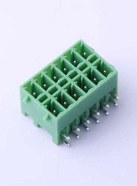 KF2EDGKRG-3.81-2*6P 插拔式接线端子 3.81mm 弯插,P=3.81mm