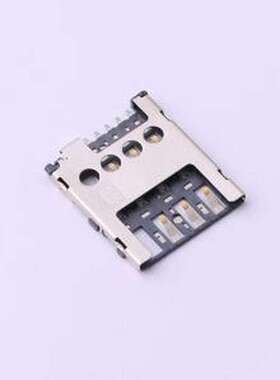 SMO-1027-P6 SIM卡连接器 翻盖式 MicroSIM卡 卡座 SMD