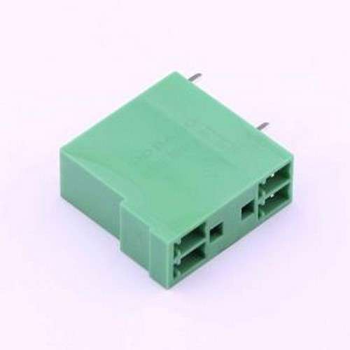 DB2ERH-3.81-2*2P-GN 插拔式接线端子 3.81mm 弯插,P=3.81mm