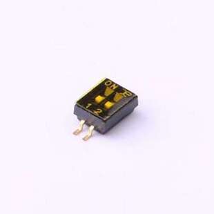 DSHP02TSGET 拨码开关 2位 1.27间距 SMD-4P,4.1x5.4mm